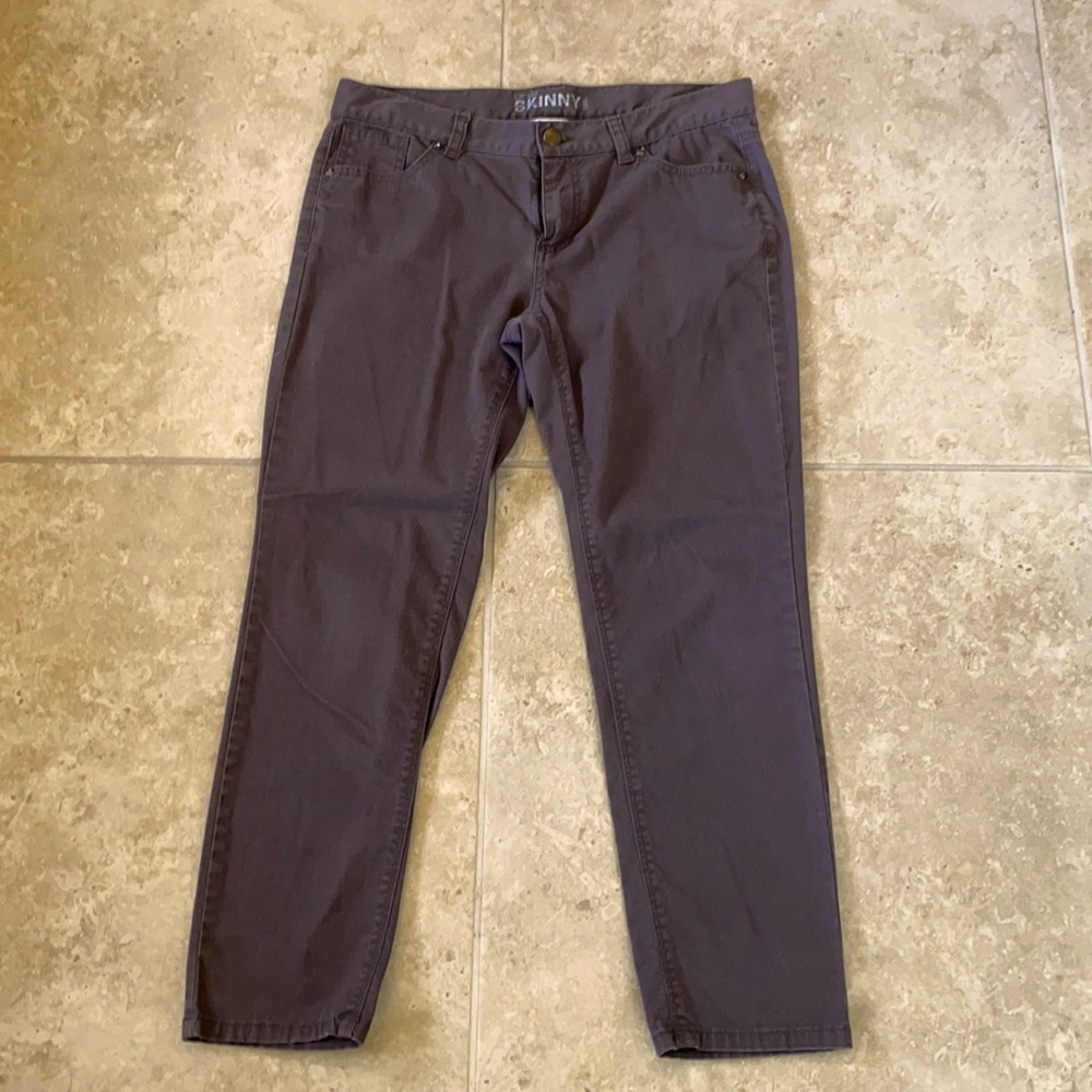 New York & Company Brown Chino Skinny Pants